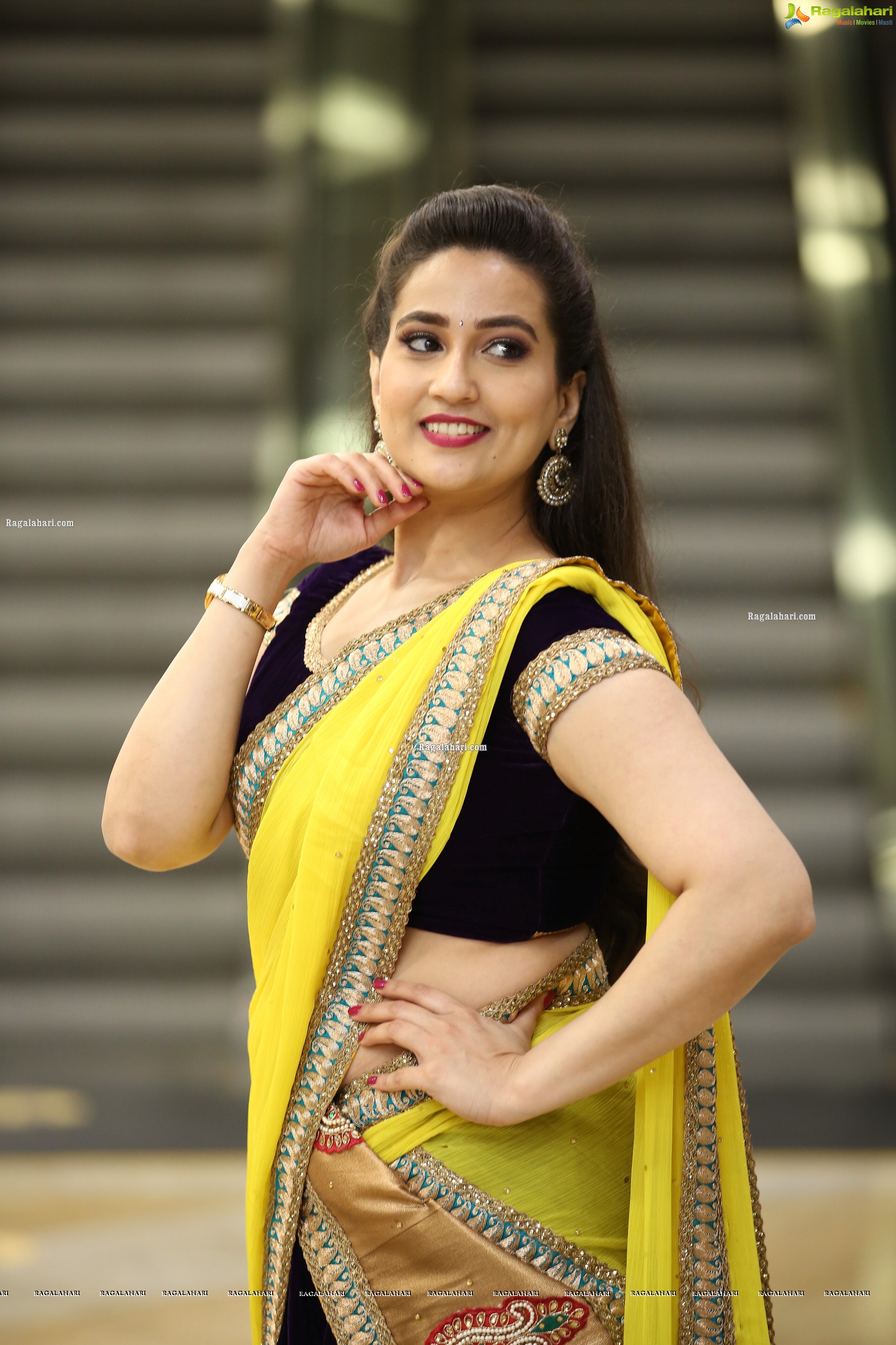 Manjusha at Tuck Jagadish Movie Trailer Launch, HD Photo Gallery