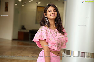 Pavani Bhimeneni Stills in Pink Designer Lehenga