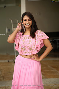 Pavani Bhimeneni Stills in Pink Designer Lehenga