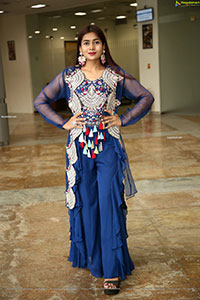 Sheetal in Blue Designer Lehenga