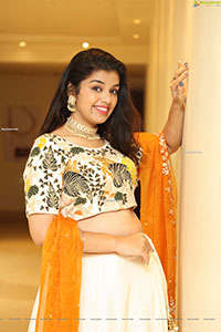 Shruthi Sharma in Off White Designer Lehenga