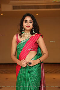 Suchitra in Beautiful Green Saree