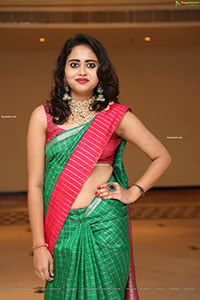 Suchitra in Beautiful Green Saree
