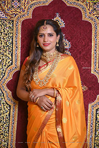 Sugandha Rao Photoshoot in Traditional Silk Saree