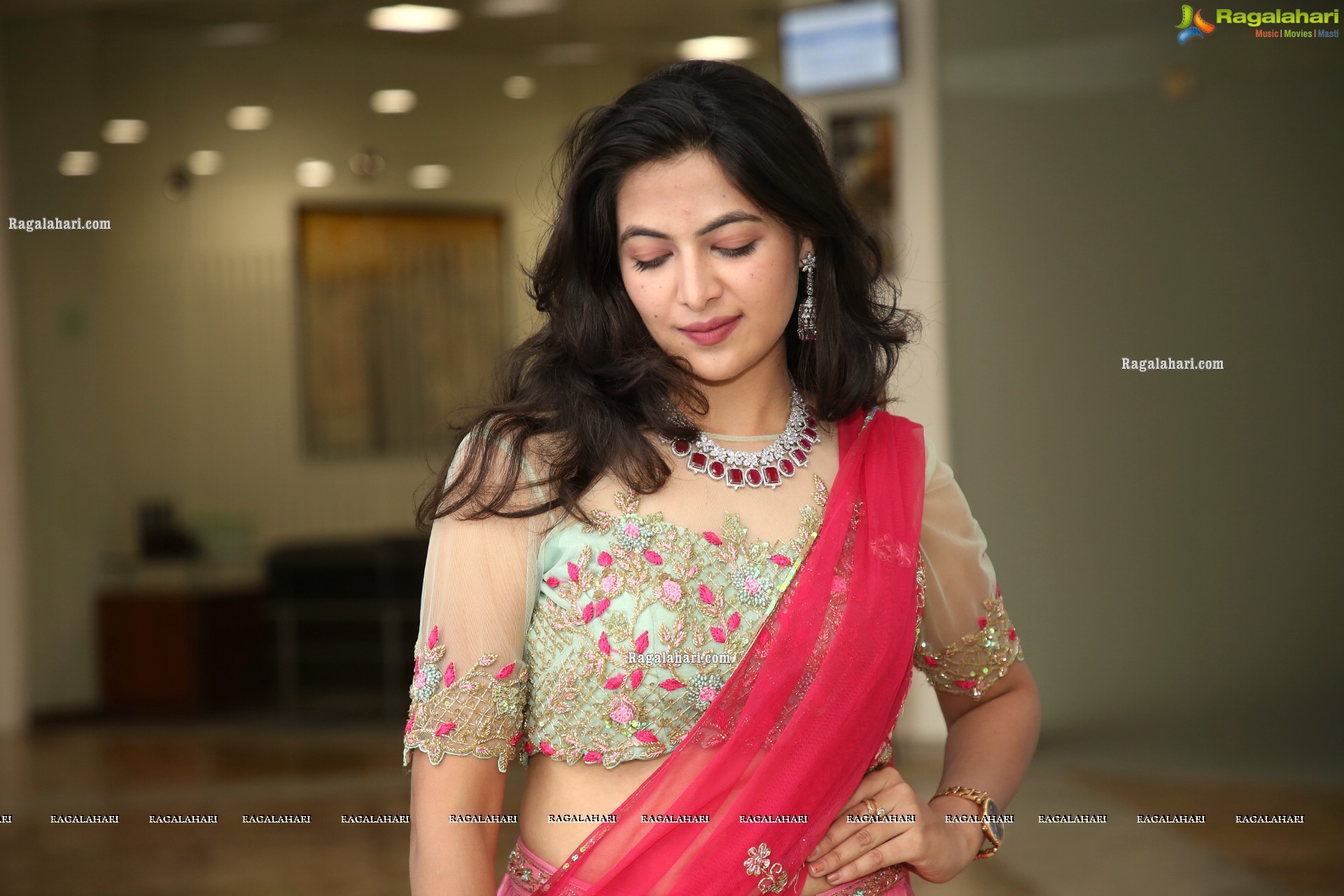 Supraja Reddy in Pink Lehenga Choli, HD Photo Gallery