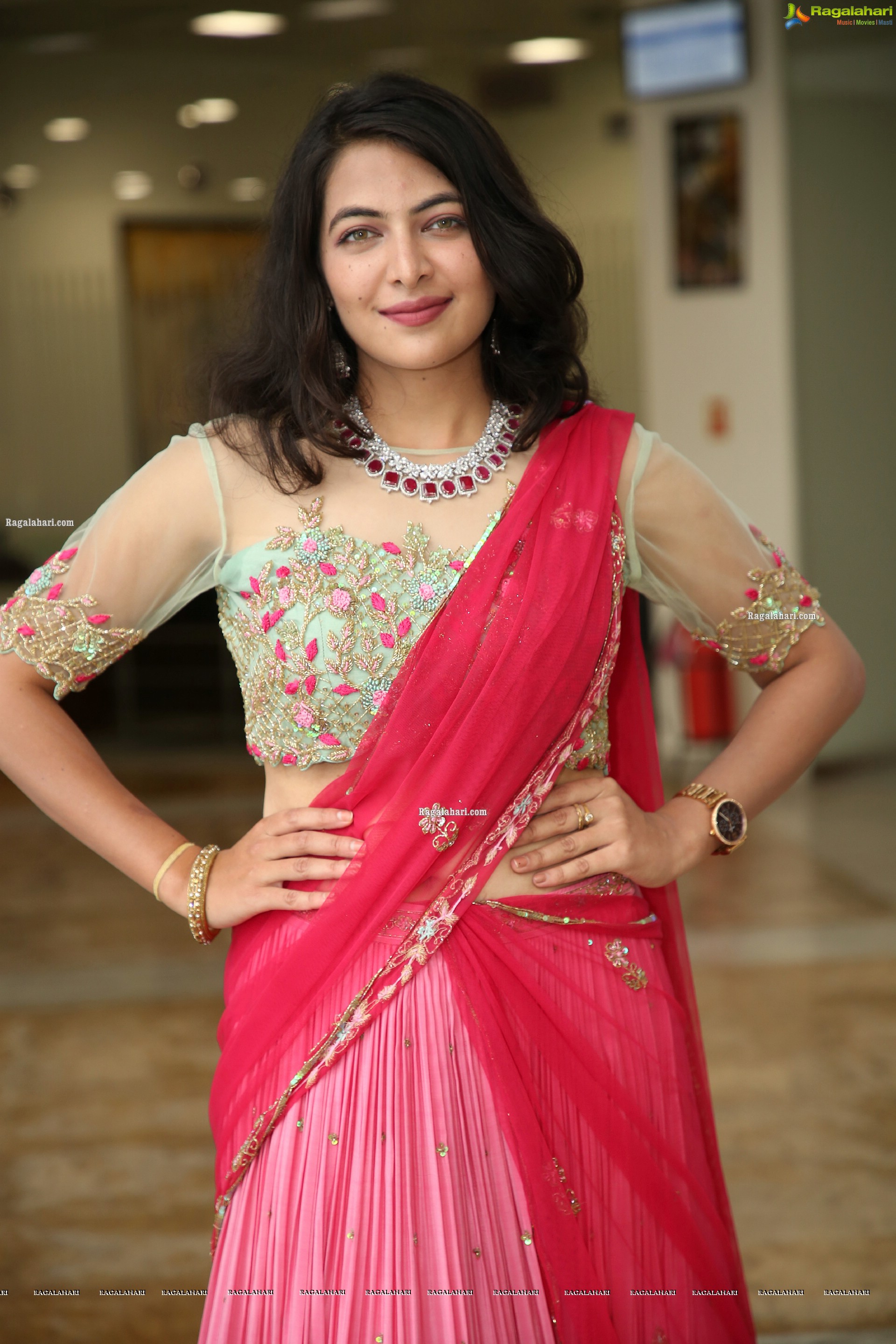 Supraja Reddy in Pink Lehenga Choli, HD Photo Gallery