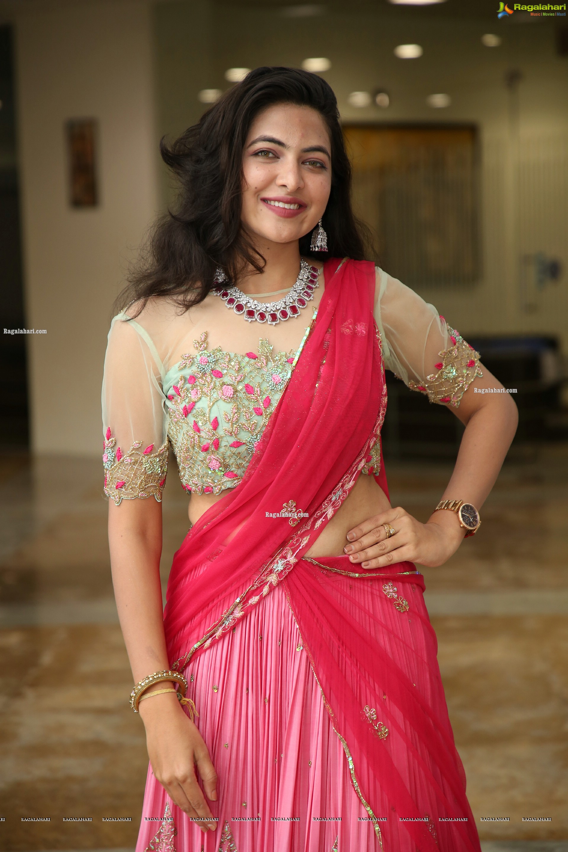 Supraja Reddy in Pink Lehenga Choli, HD Photo Gallery