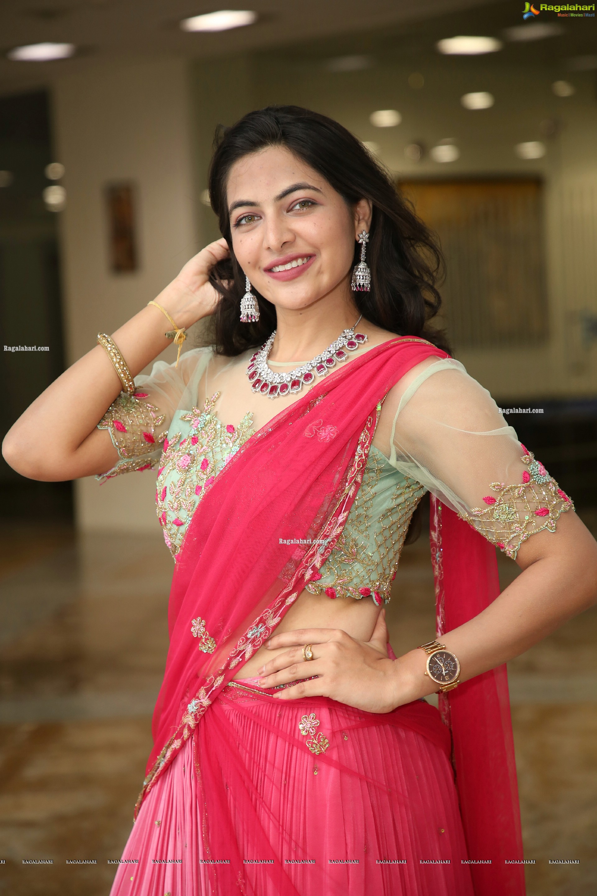 Supraja Reddy in Pink Lehenga Choli, HD Photo Gallery