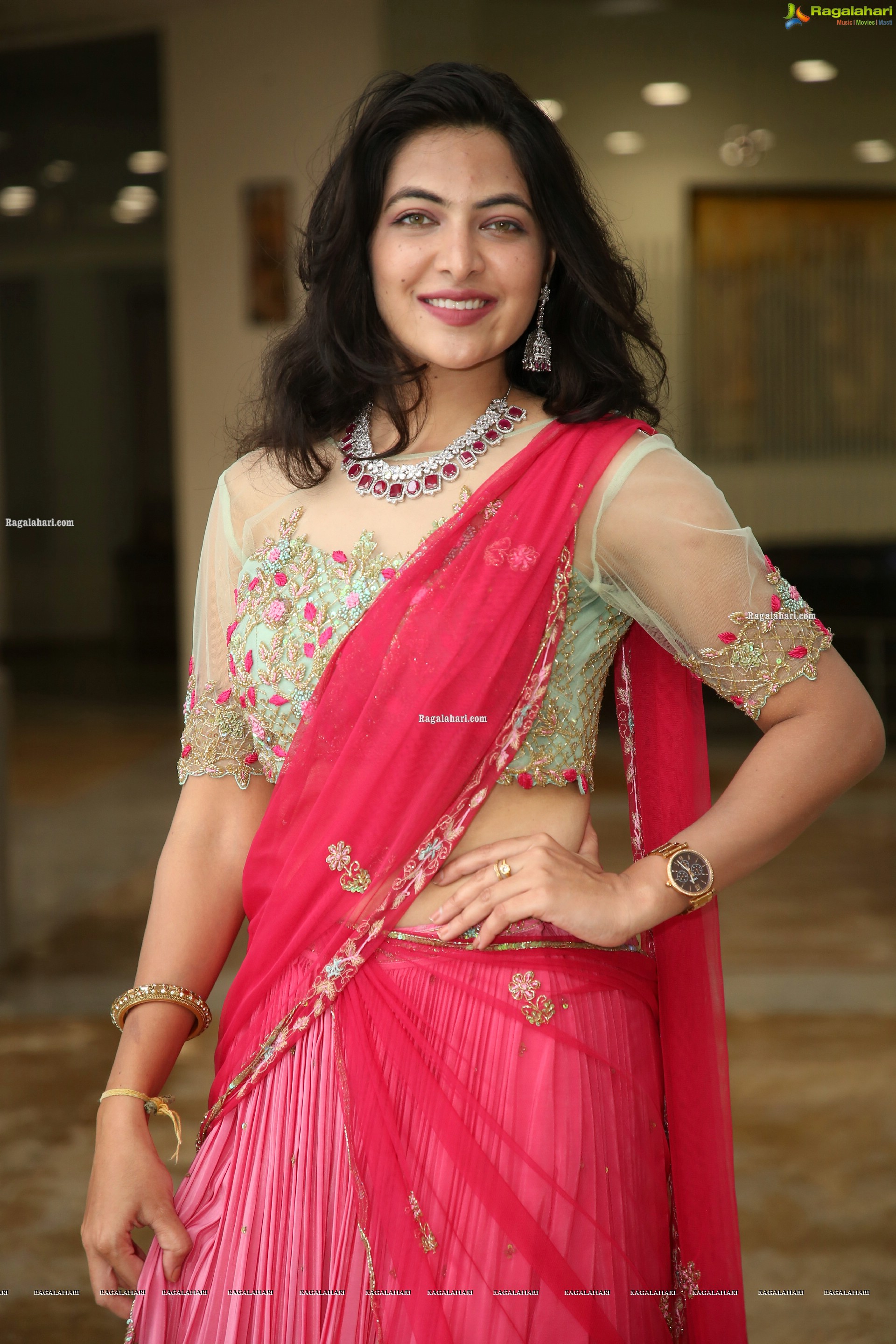 Supraja Reddy in Pink Lehenga Choli, HD Photo Gallery