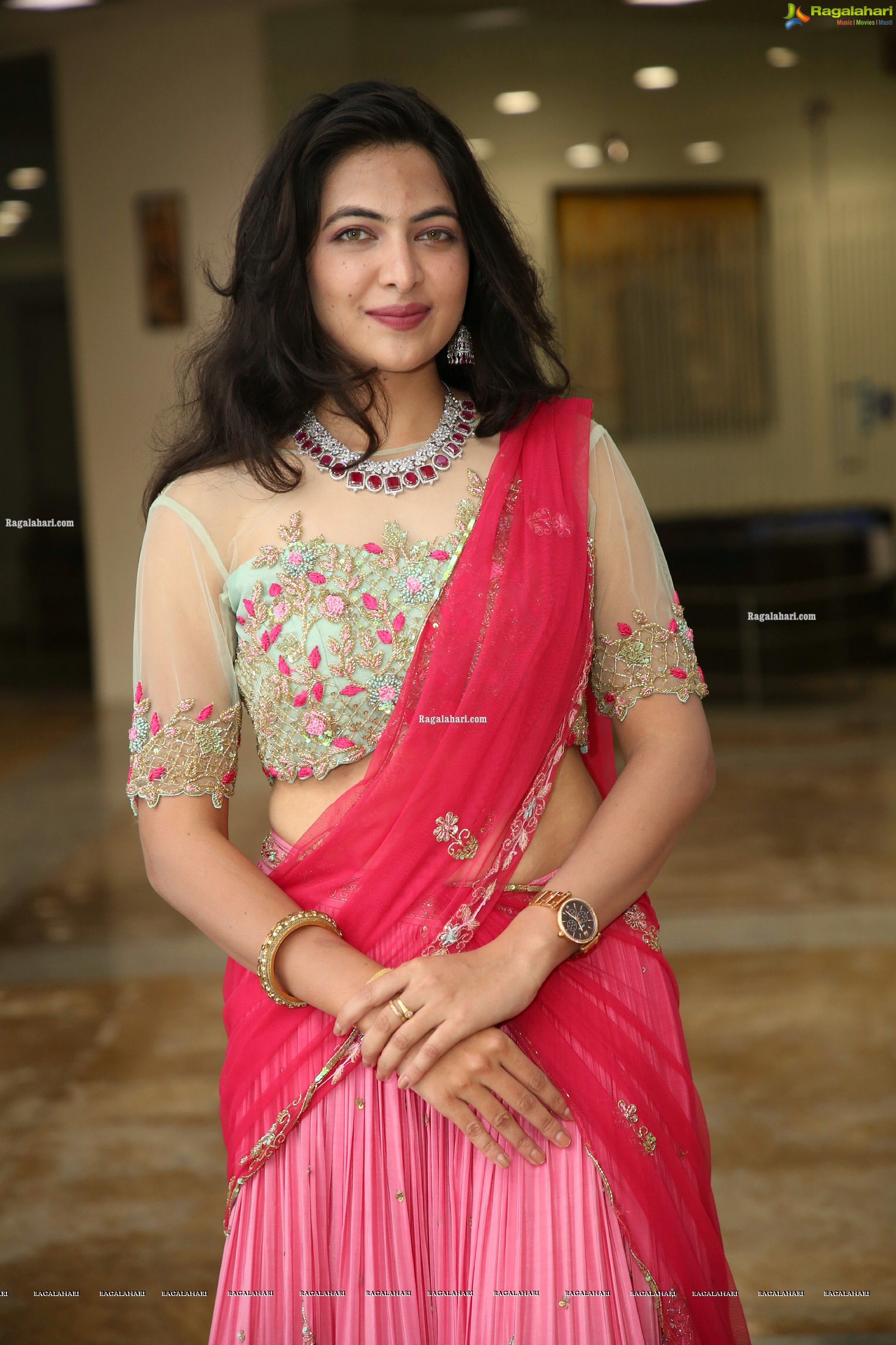 Supraja Reddy in Pink Lehenga Choli, HD Photo Gallery