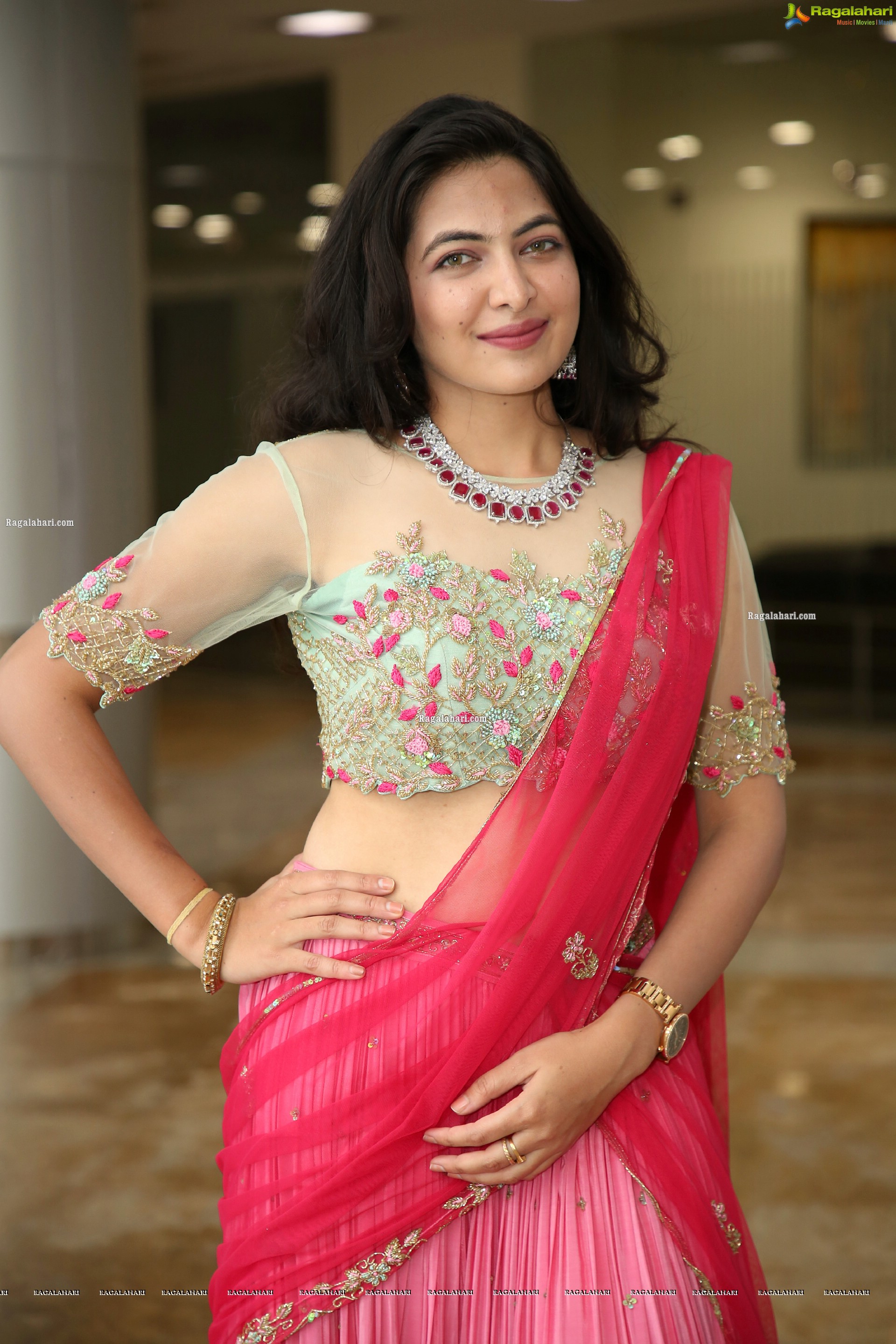 Supraja Reddy in Pink Lehenga Choli, HD Photo Gallery