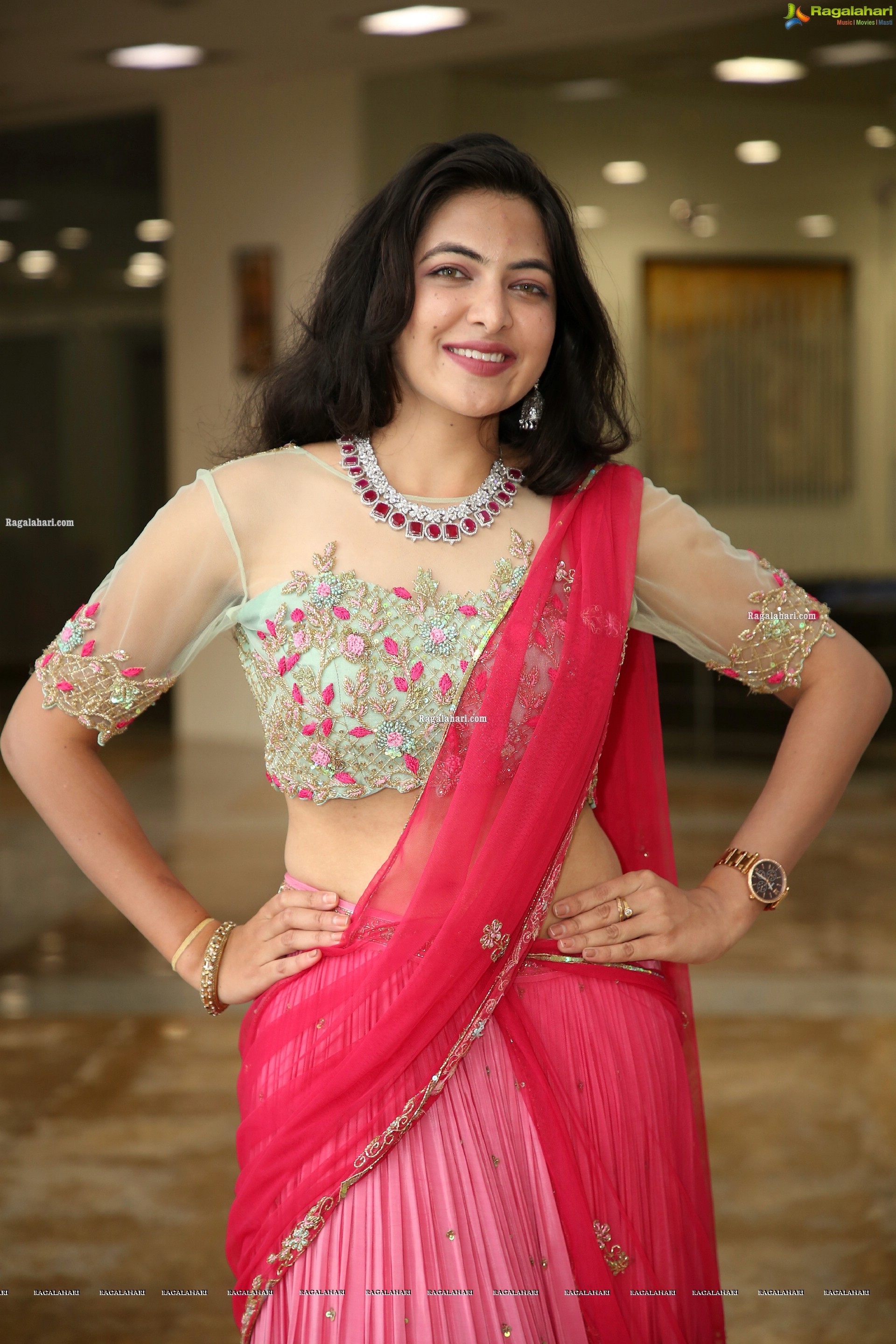 Supraja Reddy in Pink Lehenga Choli, HD Photo Gallery