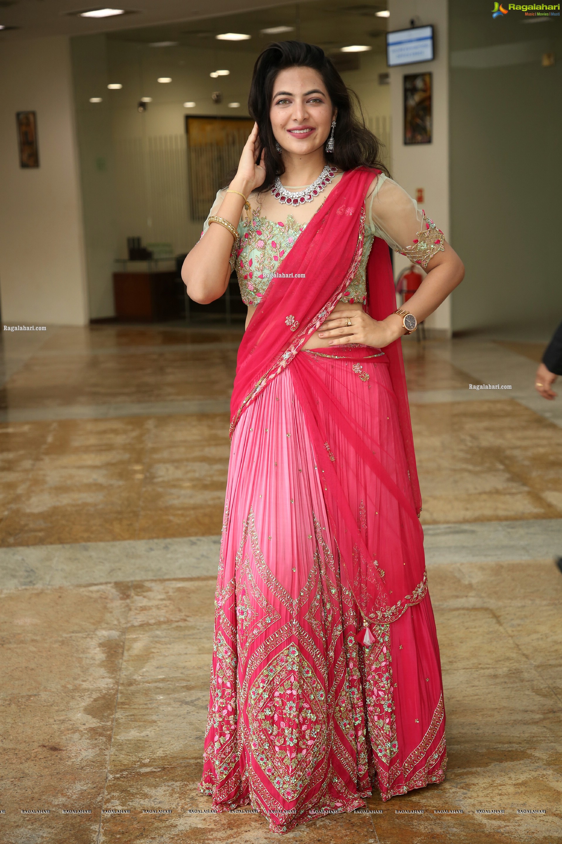 Supraja Reddy in Pink Lehenga Choli, HD Photo Gallery