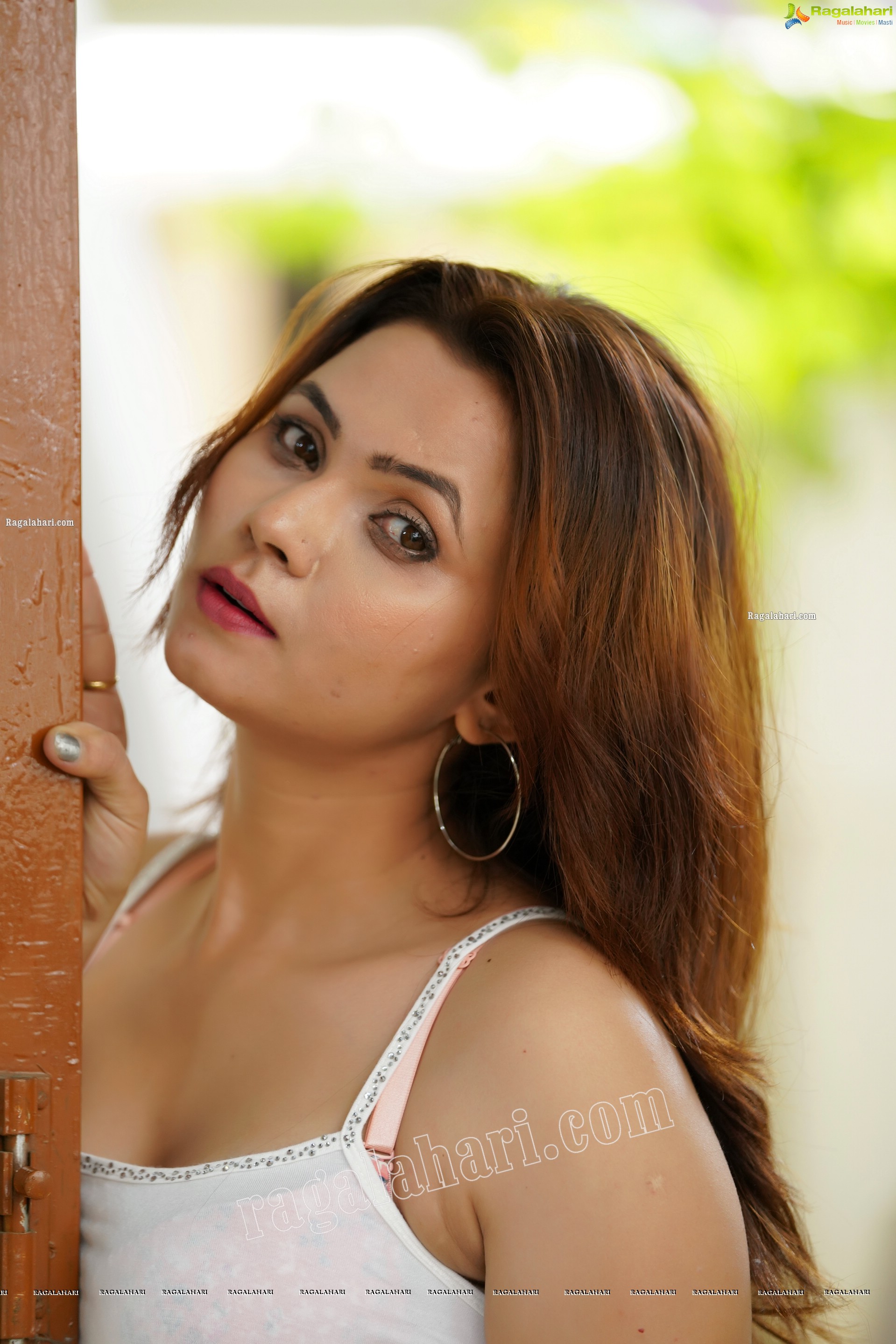 Pranita Waghchoure in Black Ripped Pant and White Tank Top, Exclusive Photoshoot