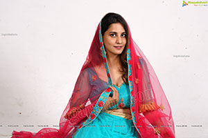 Tejal Tammali in Cyan Blue Embellished Lehenga