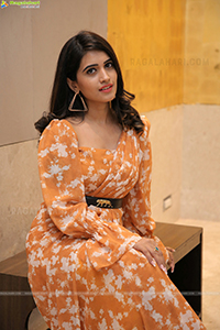 Sravanthi Chokarapu in Orange Floral Saree