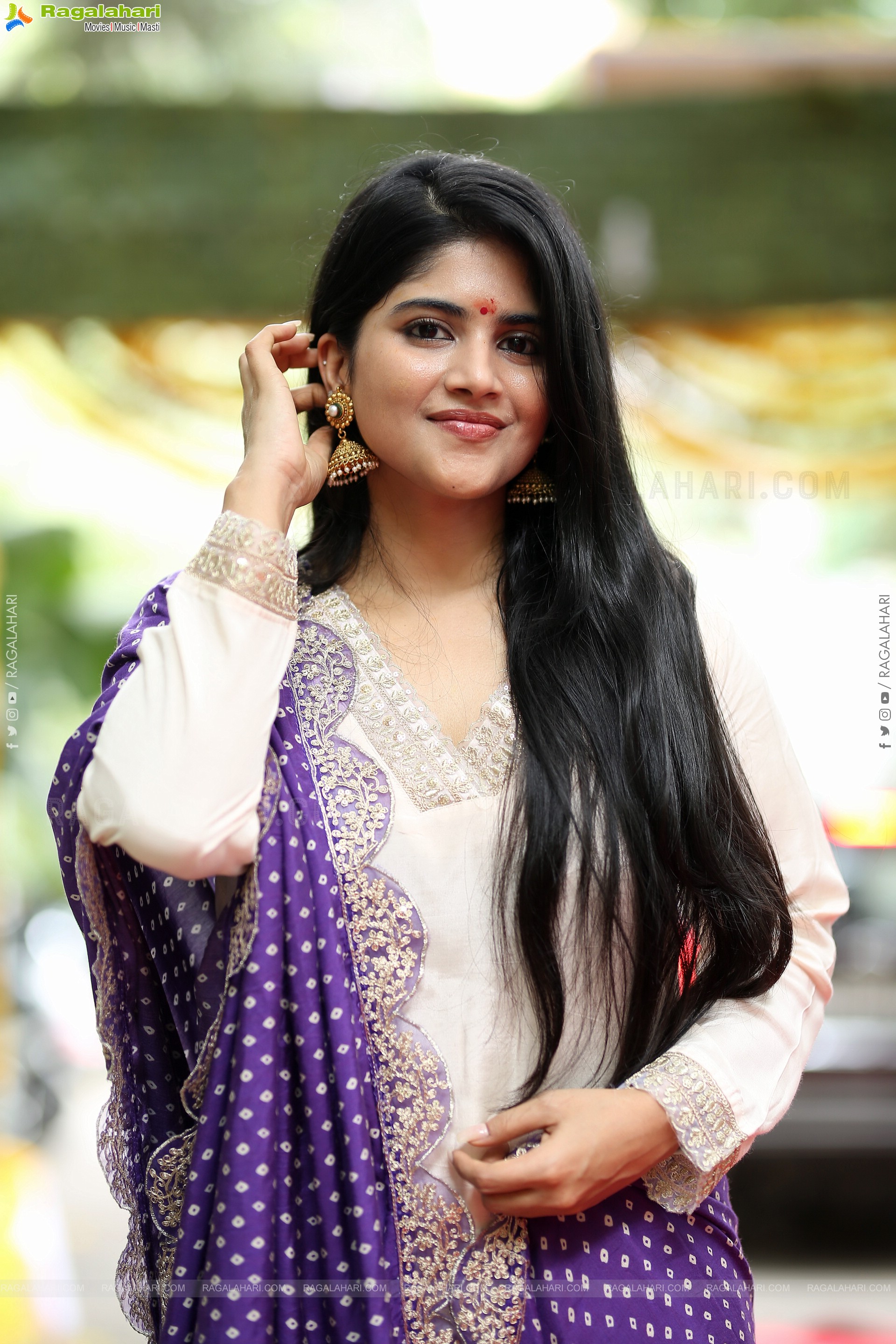 Megha Akash at Sahakutumbanam Movie Launch, HD Gallery