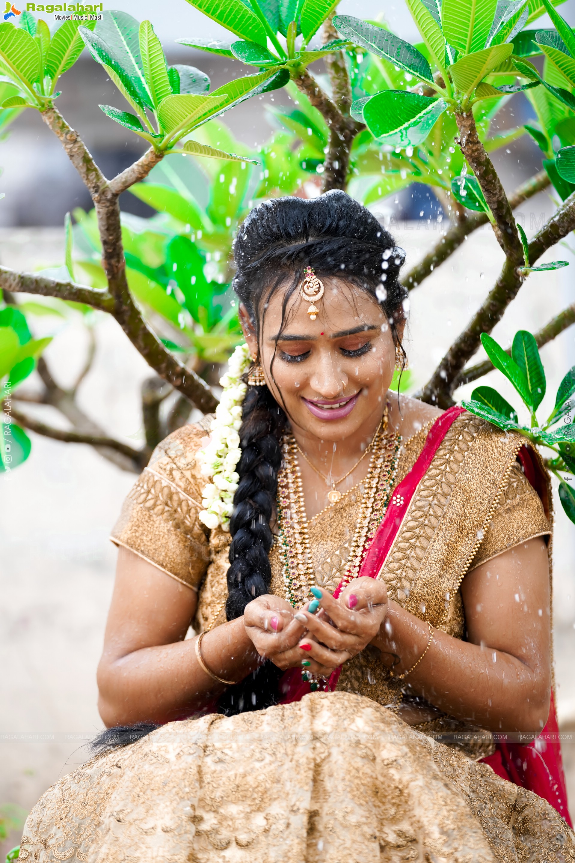 Shaheen Shaik in Traditional Half Saree, Exclusive Photoshoot