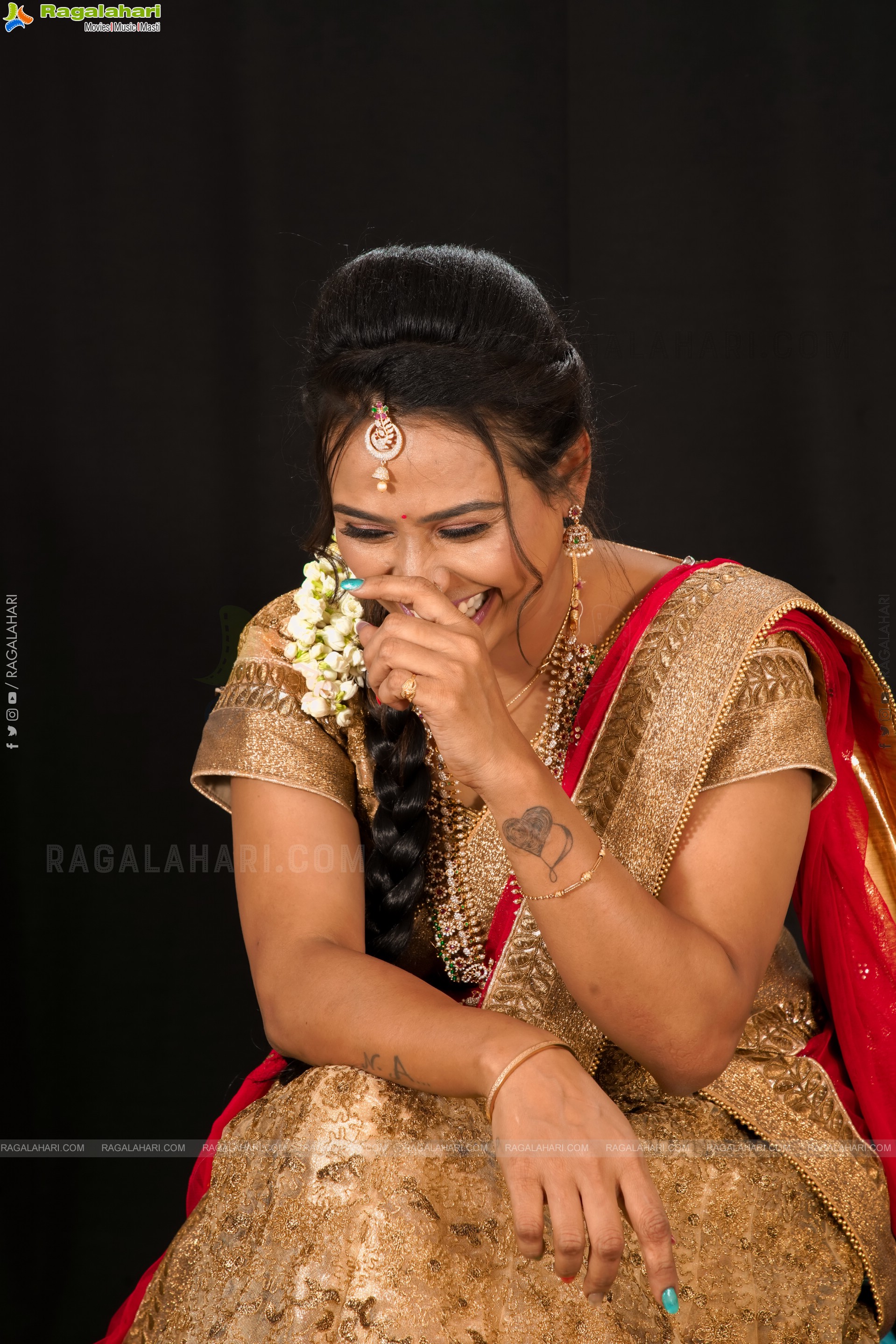 Shaheen Shaik in Traditional Half Saree, Exclusive Photoshoot