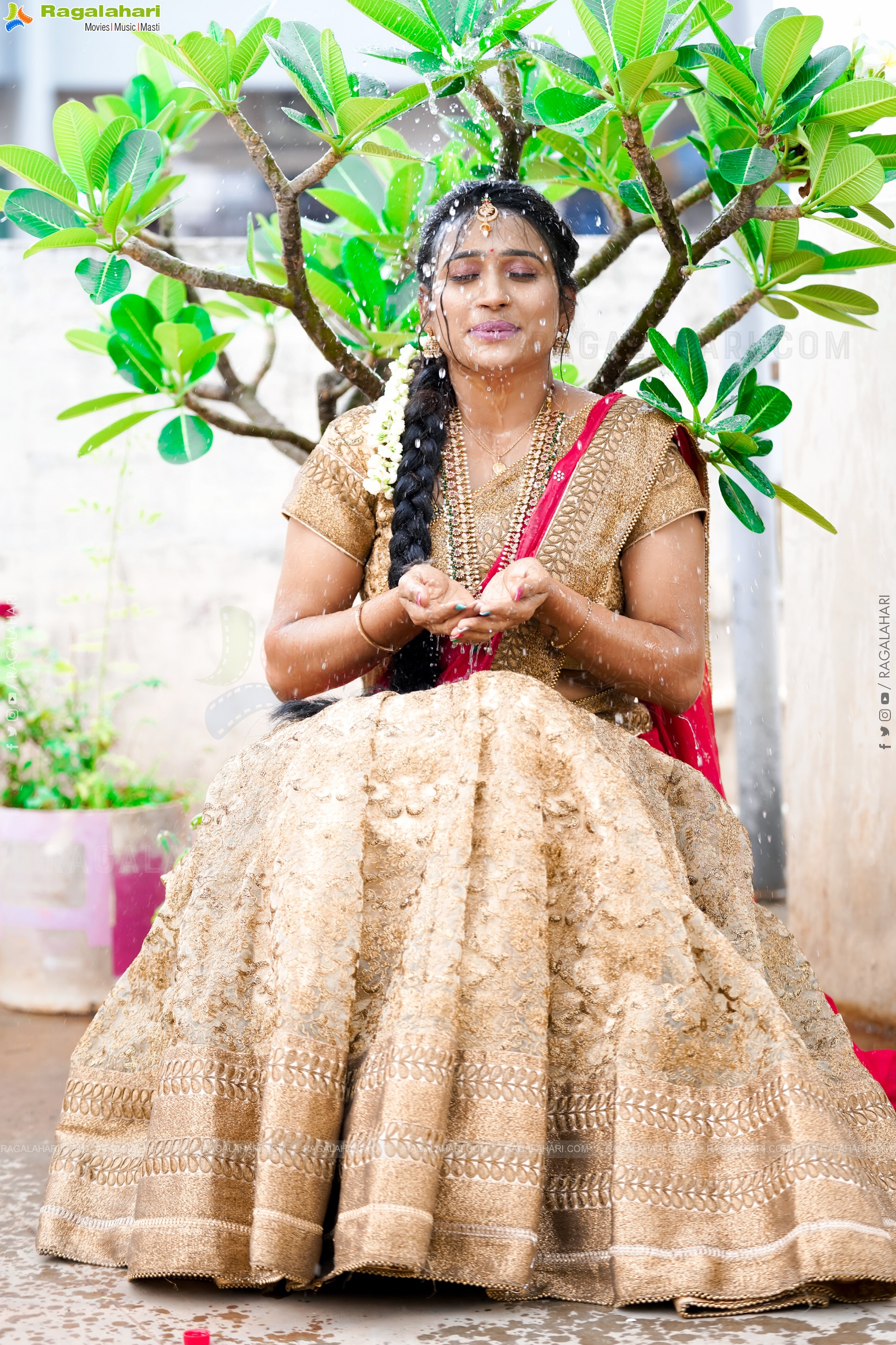 Shaheen Shaik in Traditional Half Saree, Exclusive Photoshoot