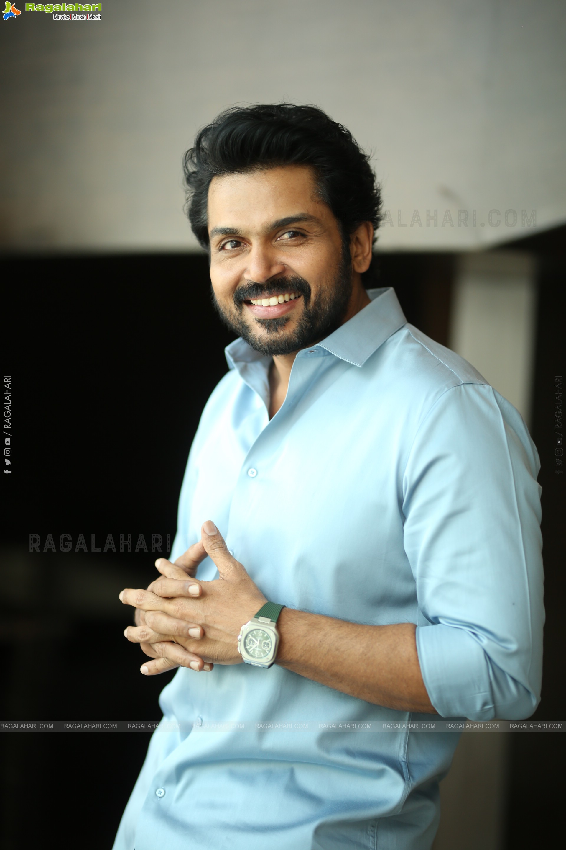 Karthi at Sathyam Sundaram Movie Interview, HD Gallery