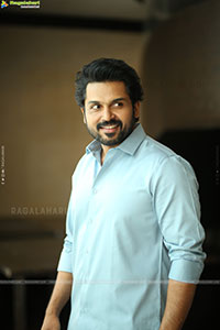 Karthi at Sathyam Sundaram Movie Interview, HD Gallery