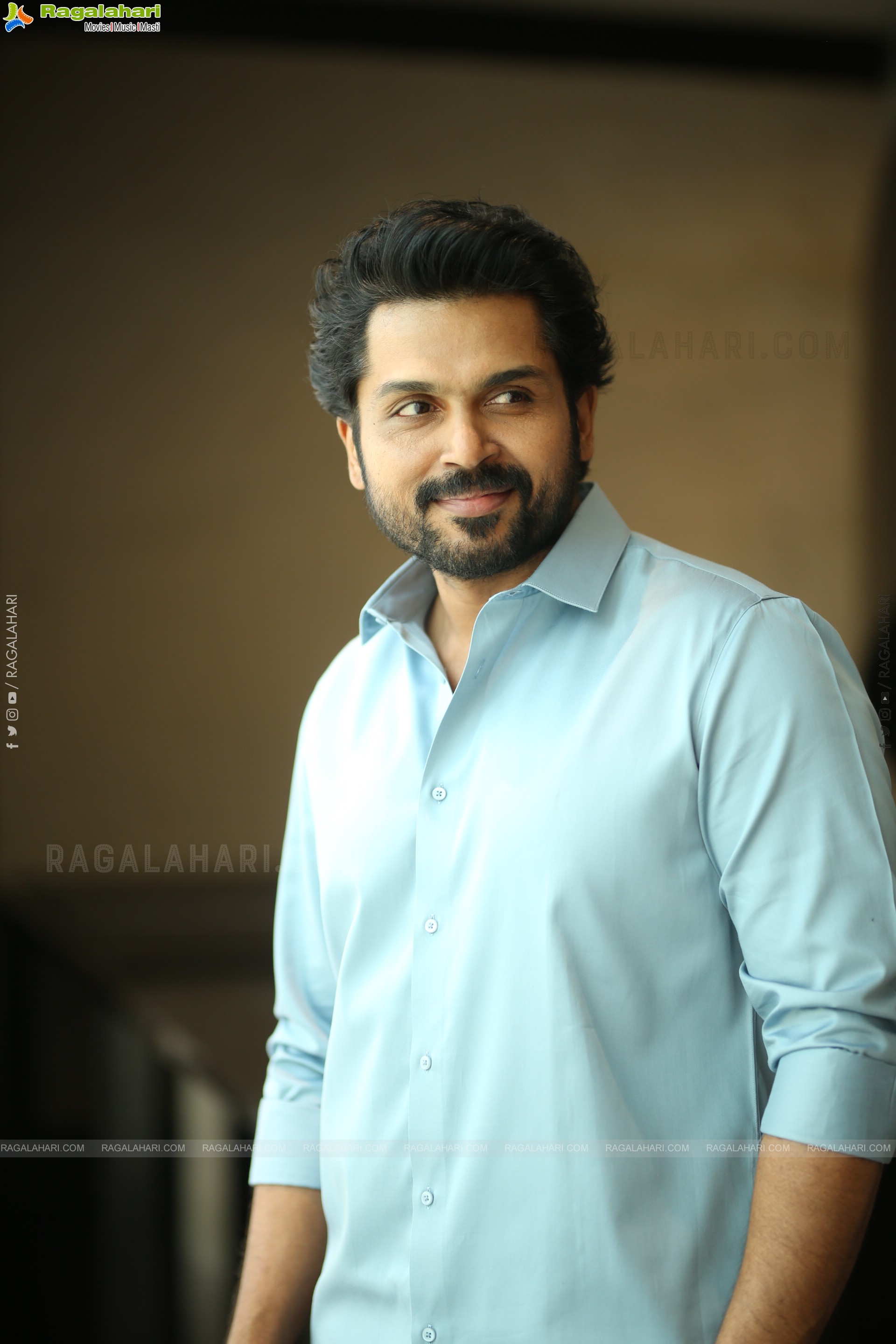 Karthi at Sathyam Sundaram Movie Interview, HD Gallery