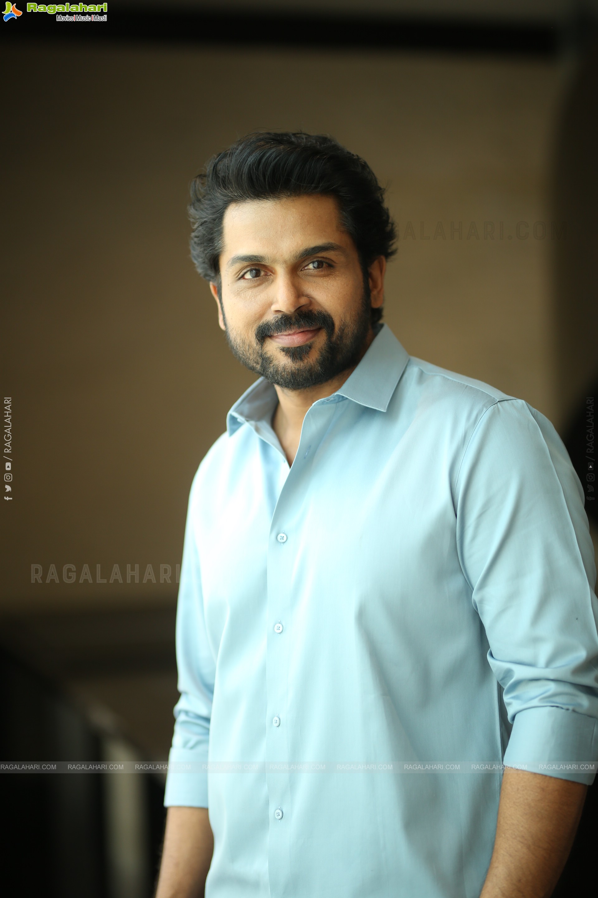 Karthi at Sathyam Sundaram Movie Interview, HD Gallery