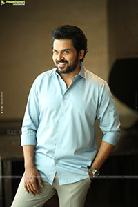 Karthi at Sathyam Sundaram Movie Interview, HD Gallery