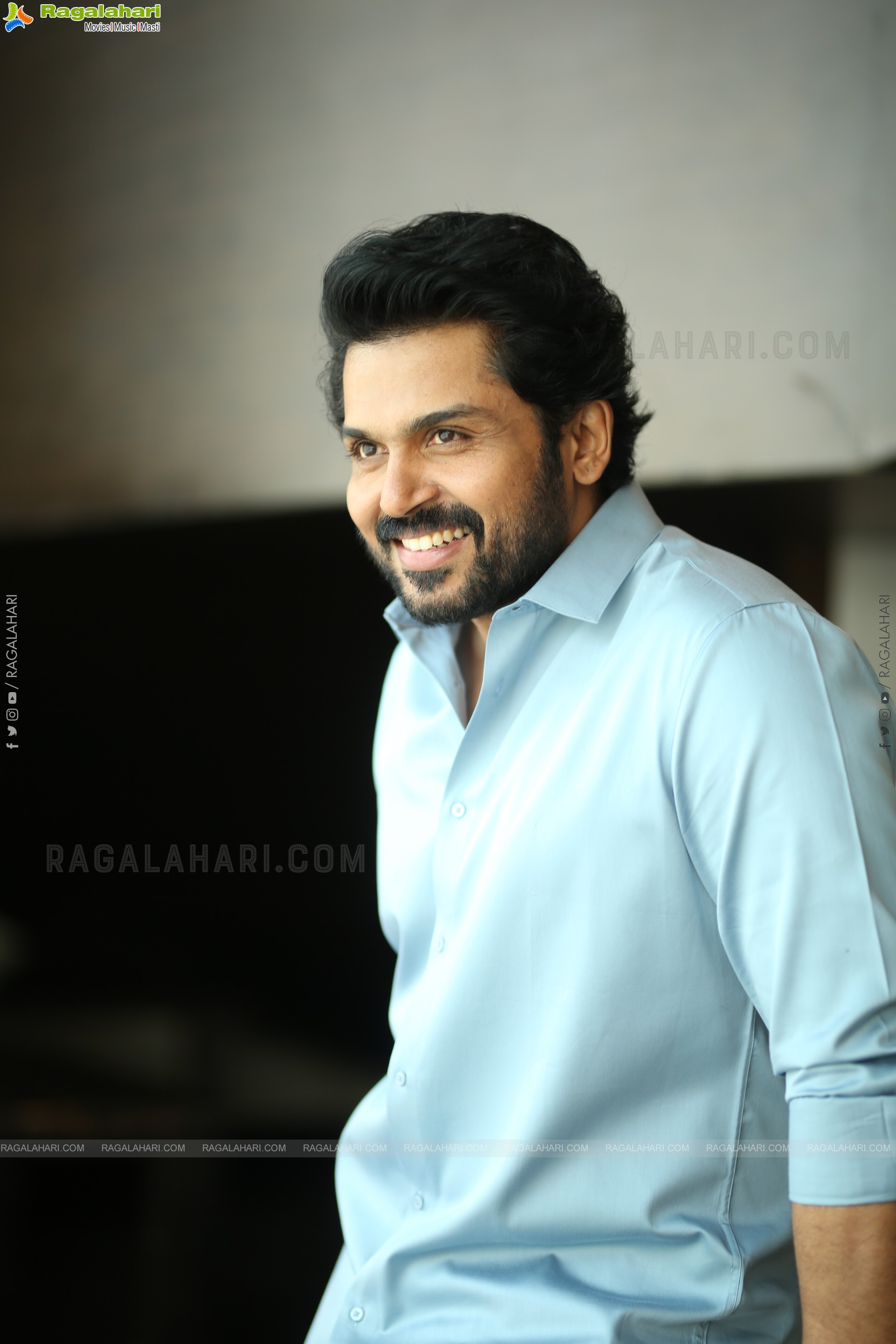 Karthi at Sathyam Sundaram Movie Interview, HD Gallery