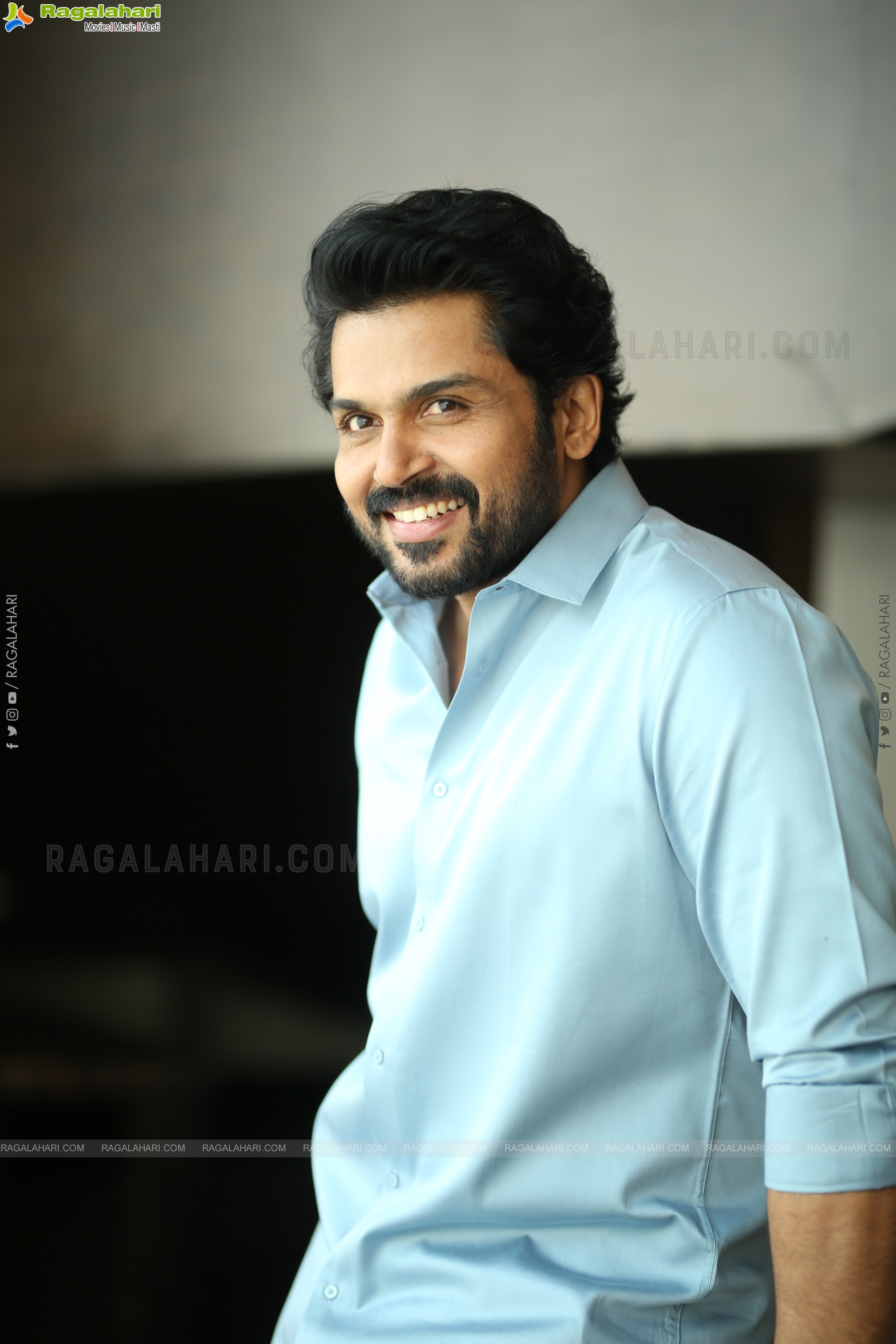 Karthi at Sathyam Sundaram Movie Interview, HD Gallery