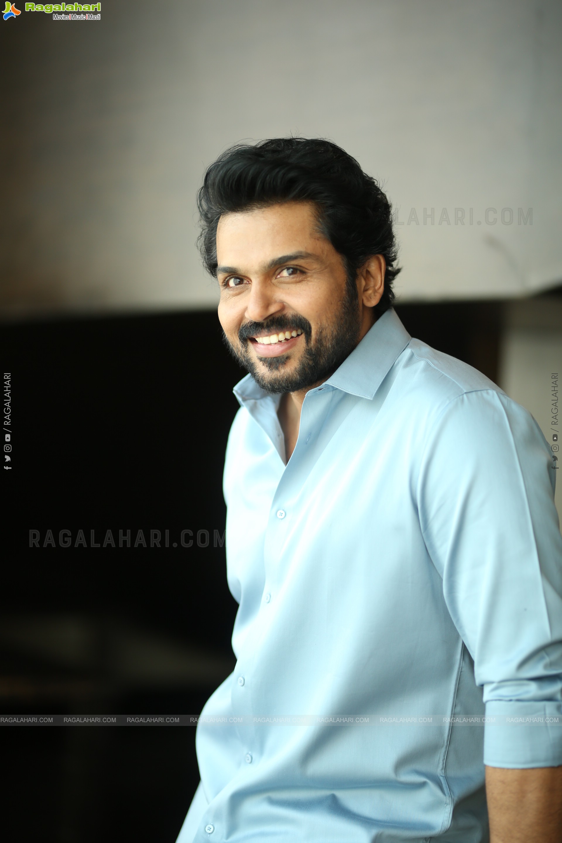 Karthi at Sathyam Sundaram Movie Interview, HD Gallery