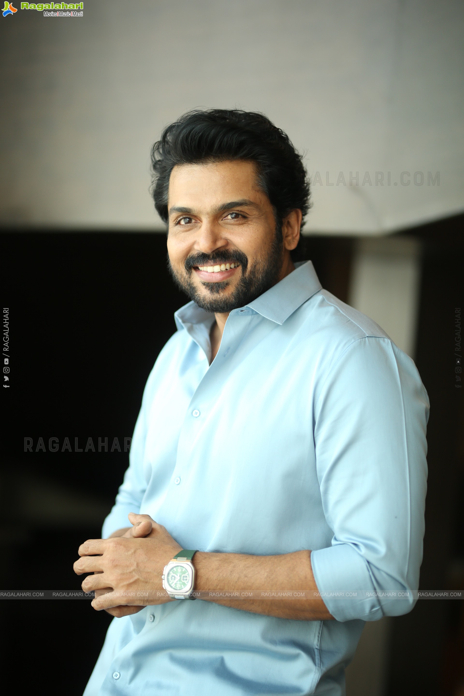 Karthi at Sathyam Sundaram Movie Interview, HD Gallery