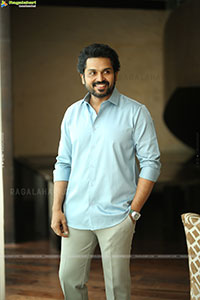 Karthi at Sathyam Sundaram Movie Interview, HD Gallery