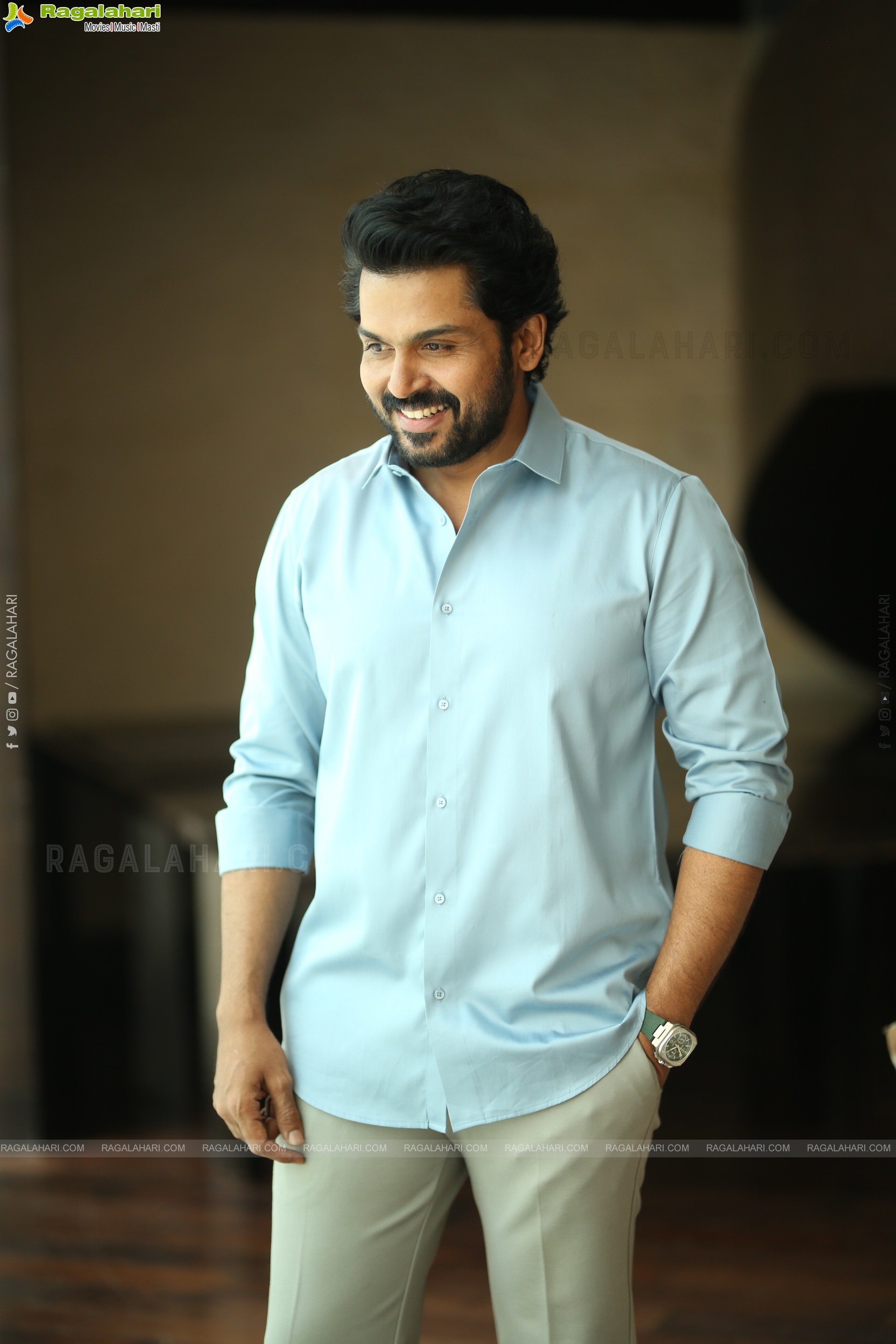 Karthi at Sathyam Sundaram Movie Interview, HD Gallery