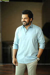 Karthi at Sathyam Sundaram Movie Interview, HD Gallery