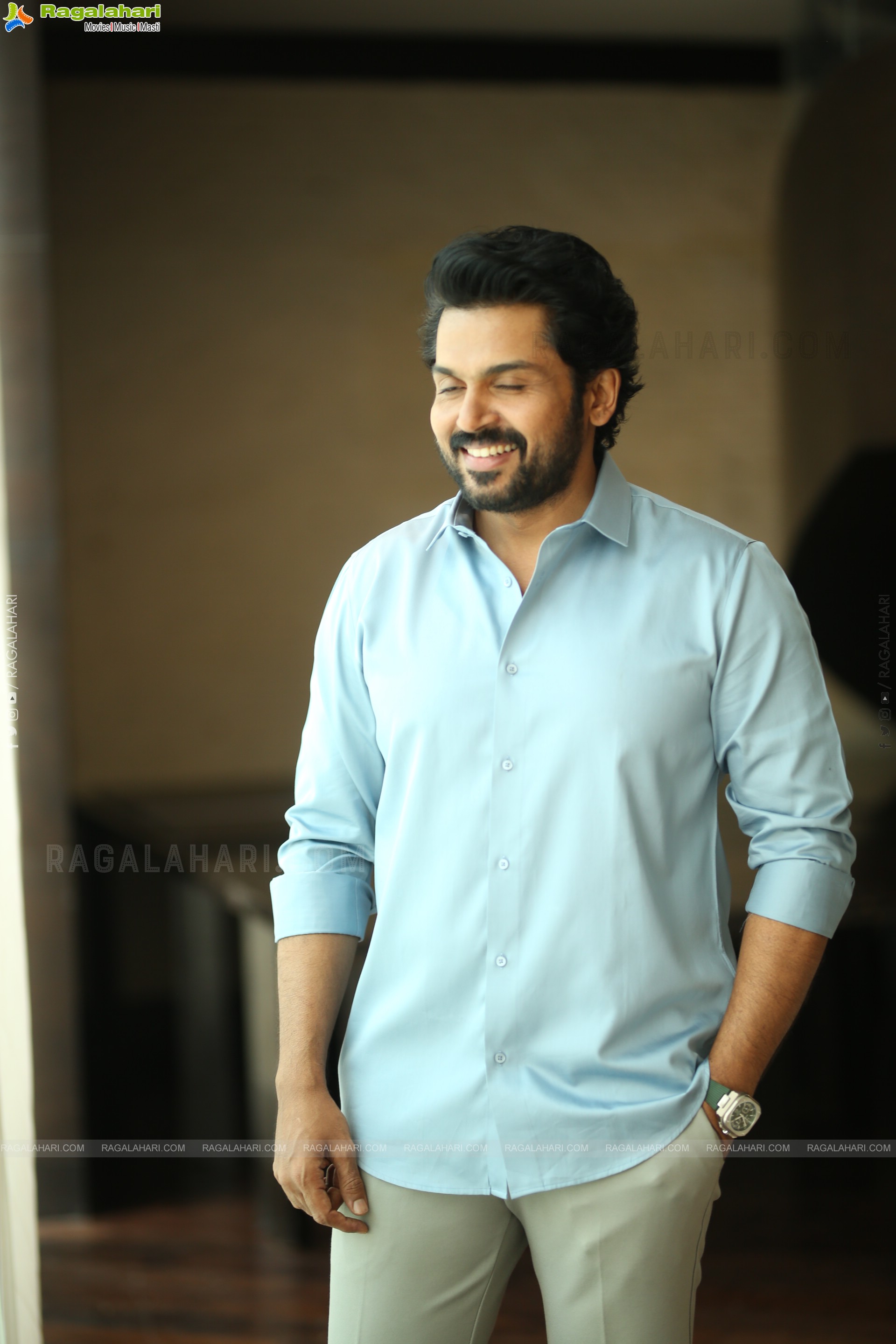 Karthi at Sathyam Sundaram Movie Interview, HD Gallery