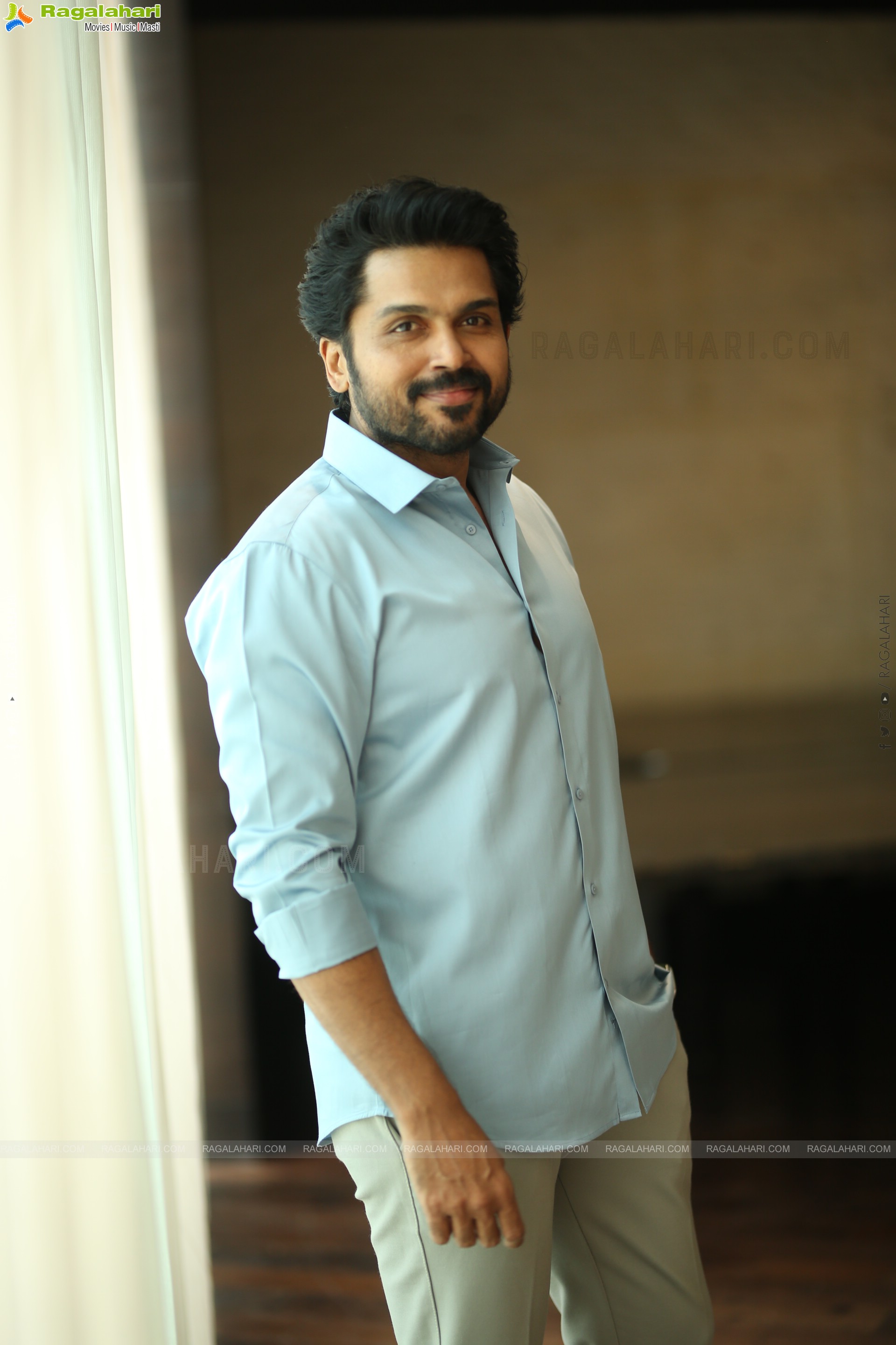 Karthi at Sathyam Sundaram Movie Interview, HD Gallery