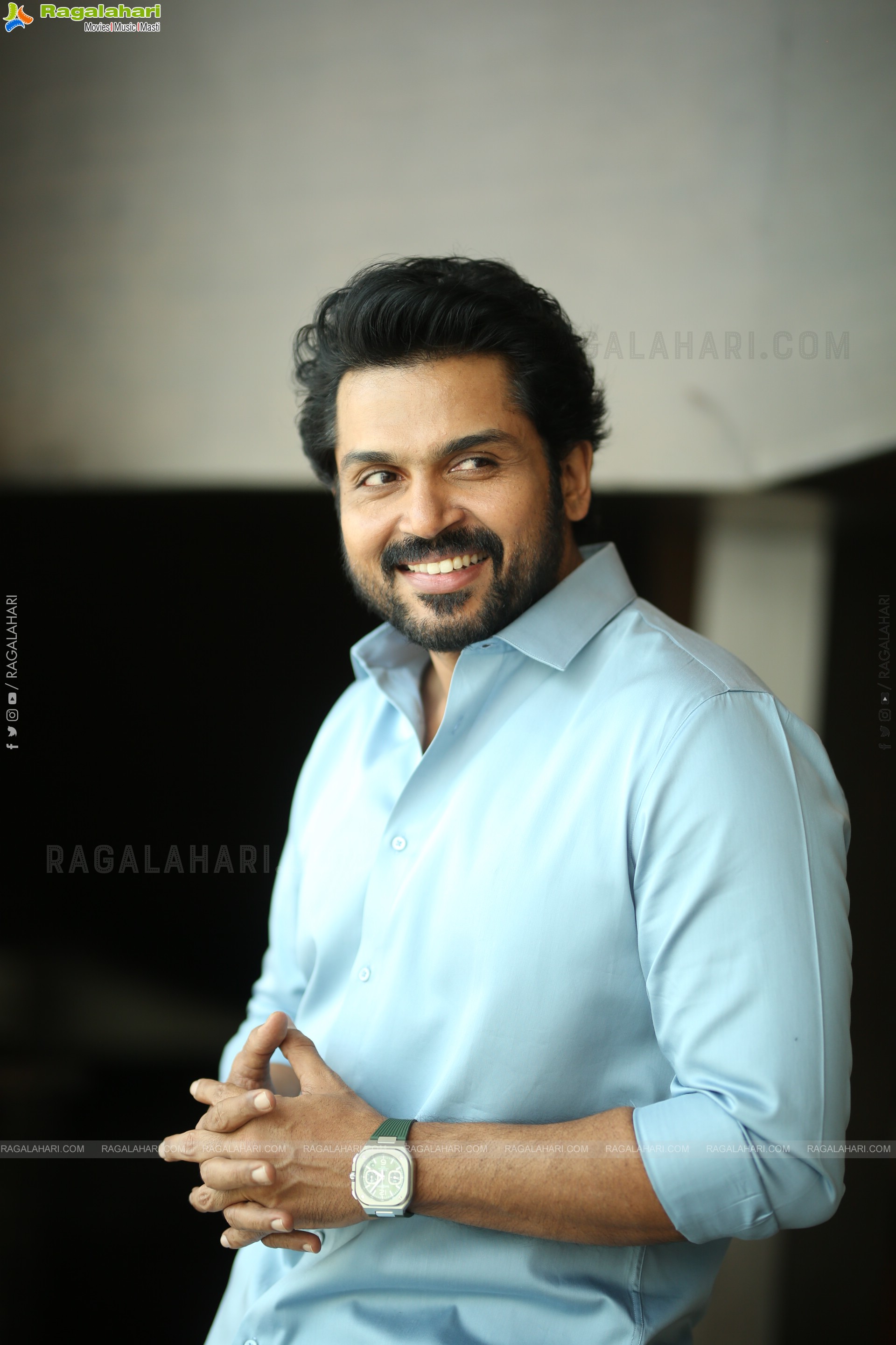 Karthi at Sathyam Sundaram Movie Interview, HD Gallery