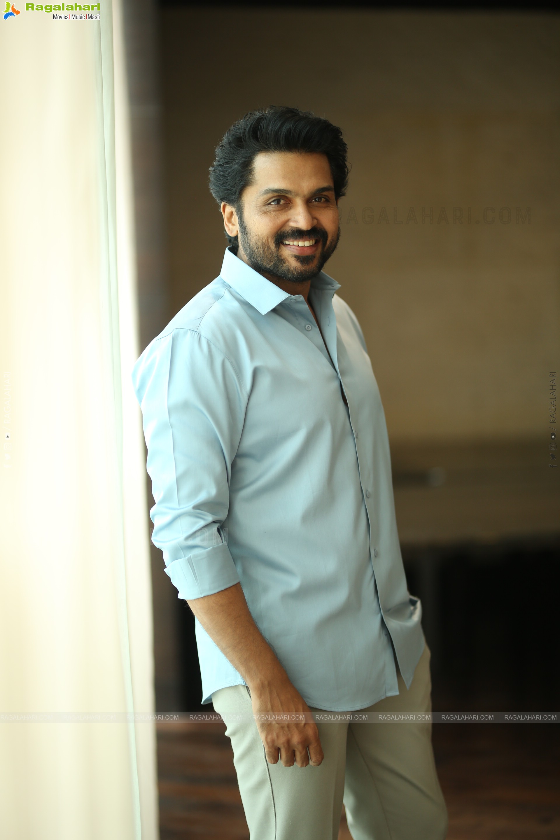 Karthi at Sathyam Sundaram Movie Interview, HD Gallery