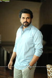 Karthi at Sathyam Sundaram Movie Interview, HD Gallery