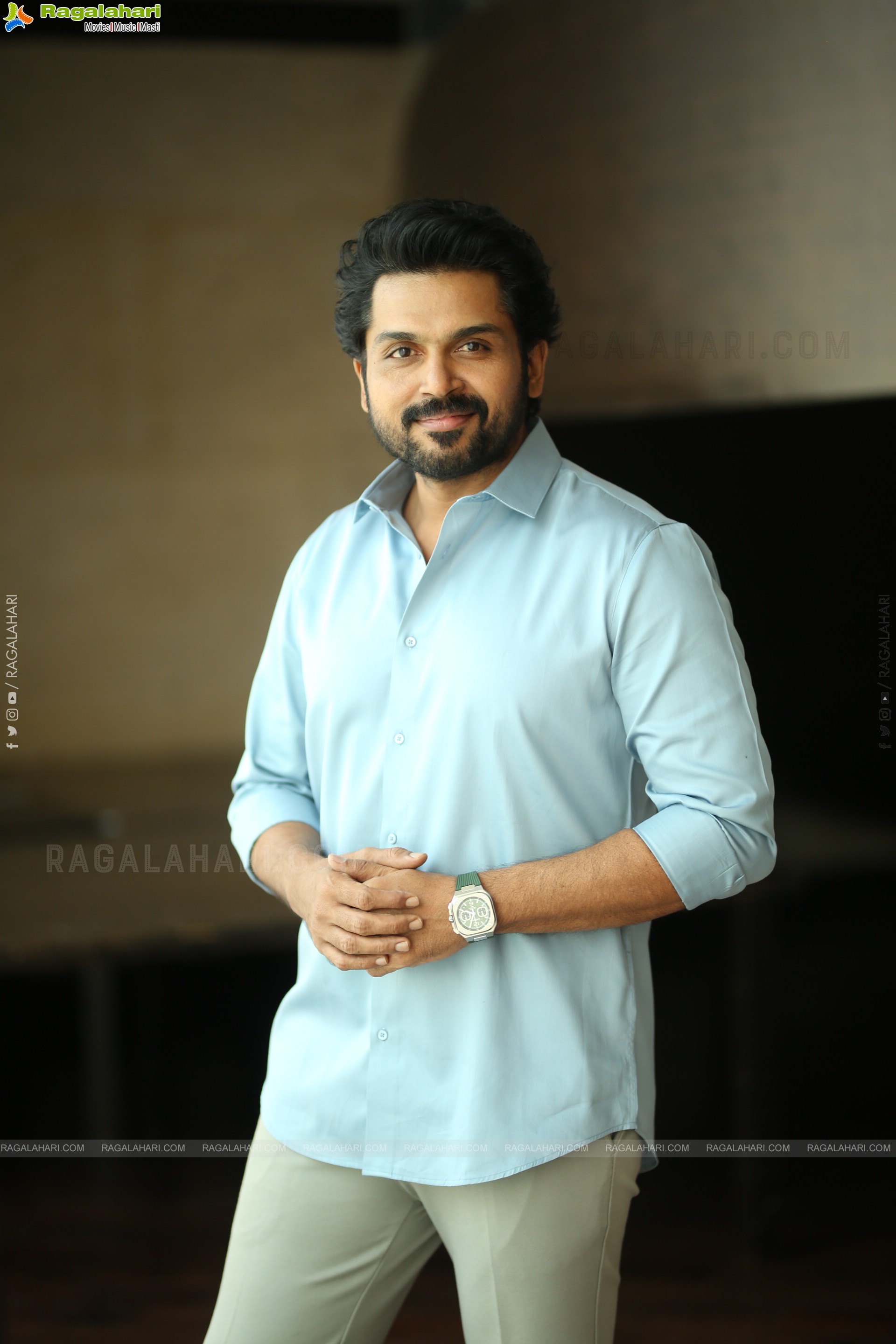 Karthi at Sathyam Sundaram Movie Interview, HD Gallery