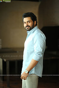 Karthi at Sathyam Sundaram Movie Interview, HD Gallery