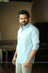 Karthi at Sathyam Sundaram Movie Interview, HD Gallery