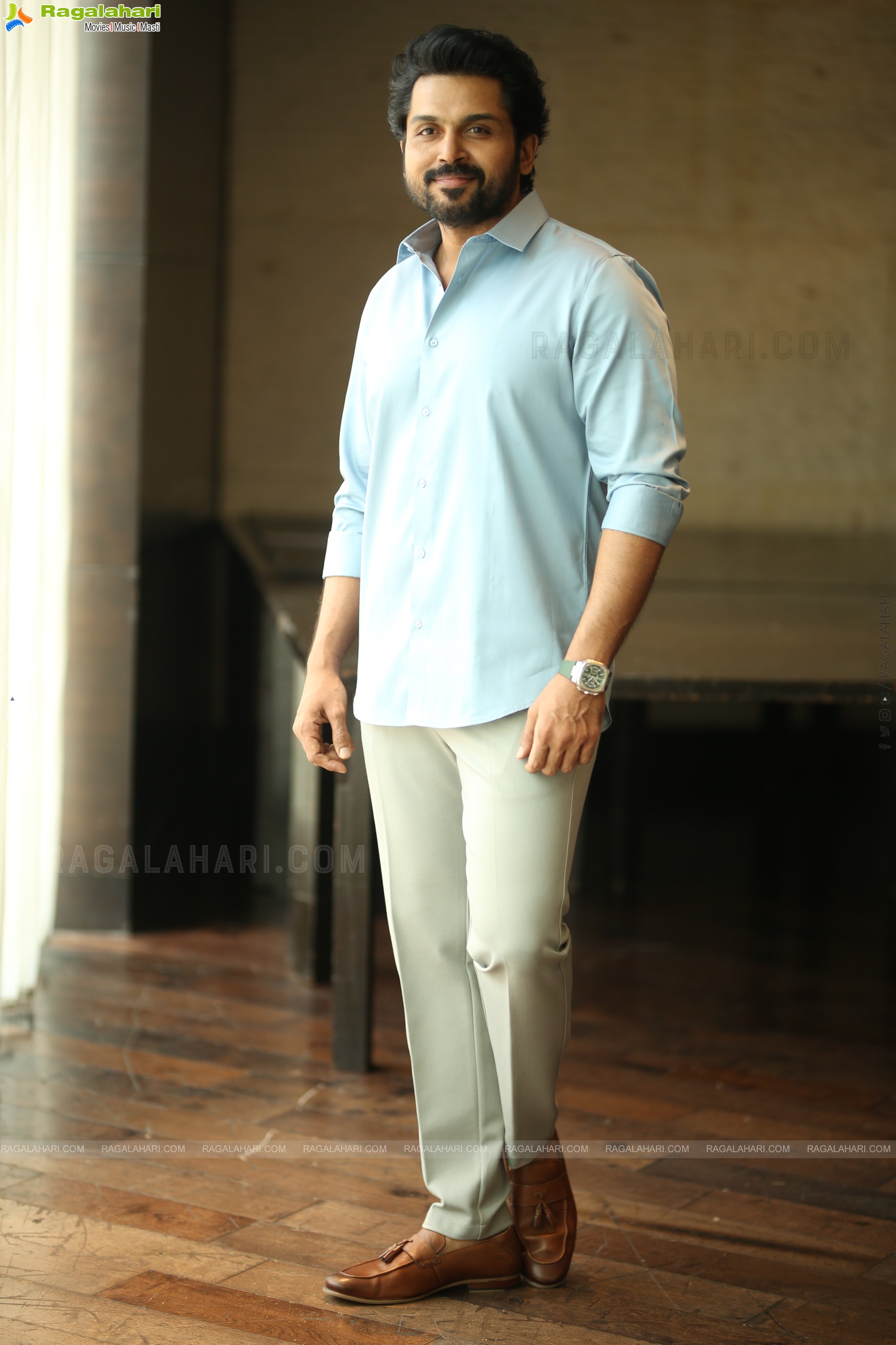 Karthi at Sathyam Sundaram Movie Interview, HD Gallery