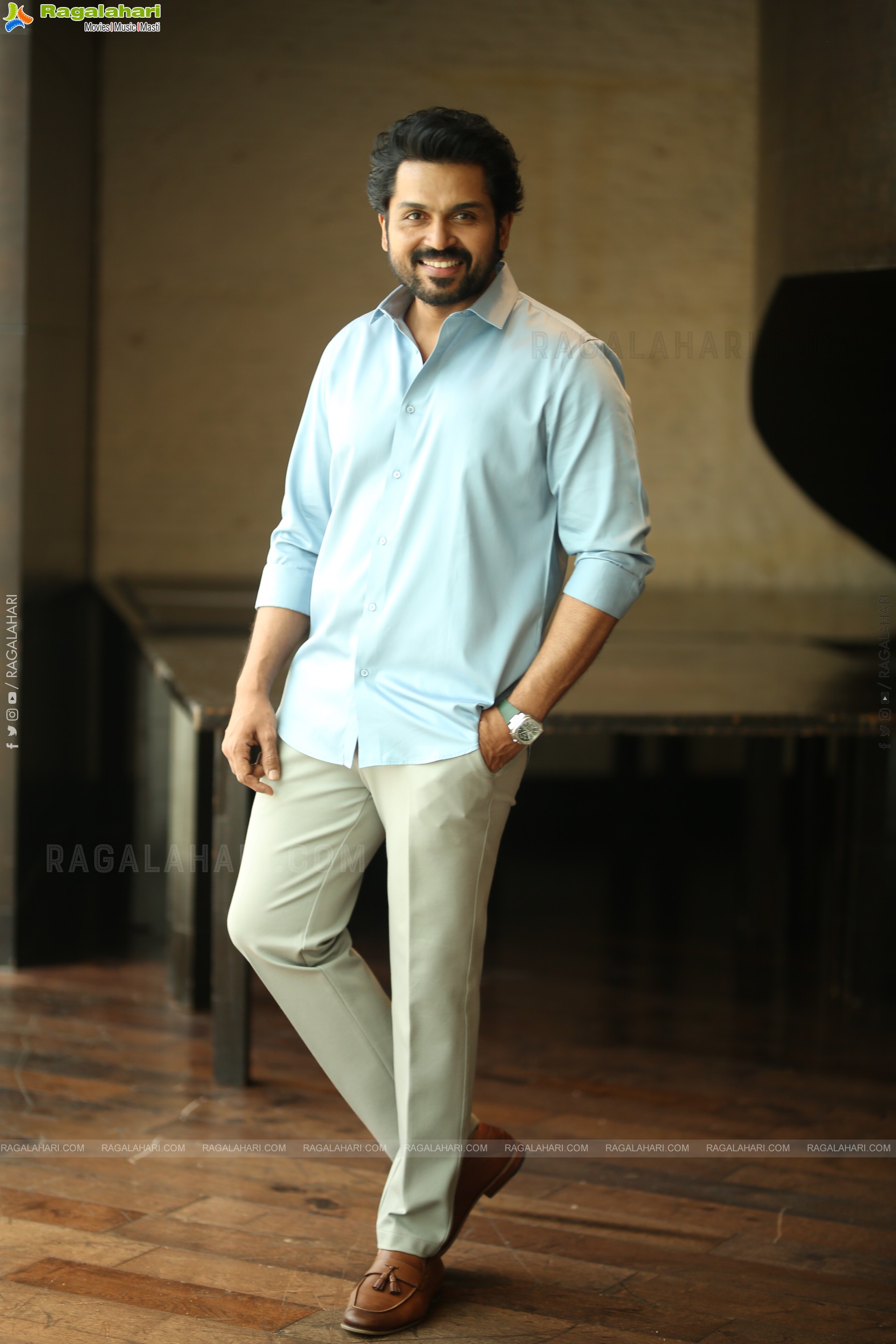 Karthi at Sathyam Sundaram Movie Interview, HD Gallery