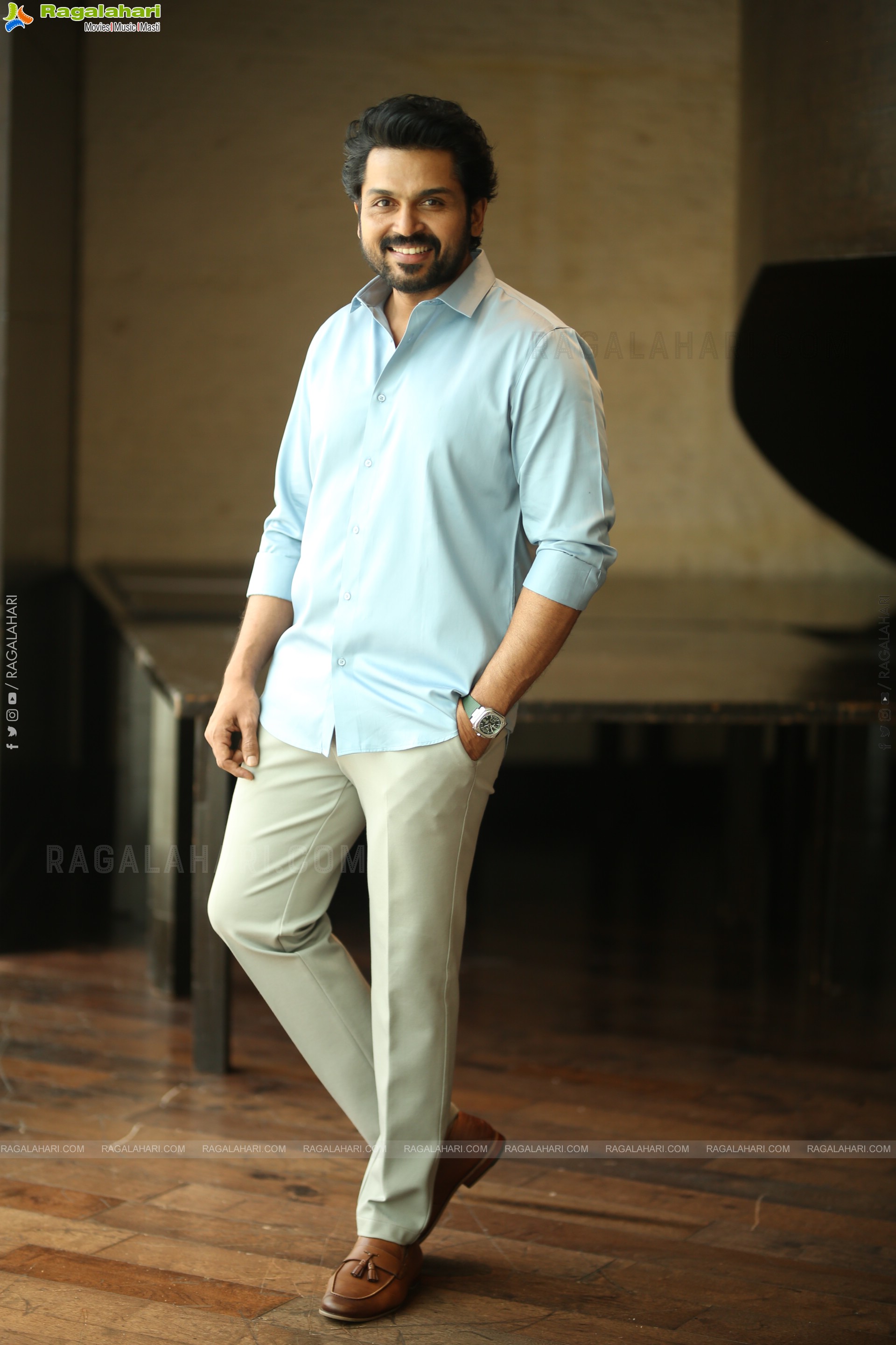 Karthi at Sathyam Sundaram Movie Interview, HD Gallery