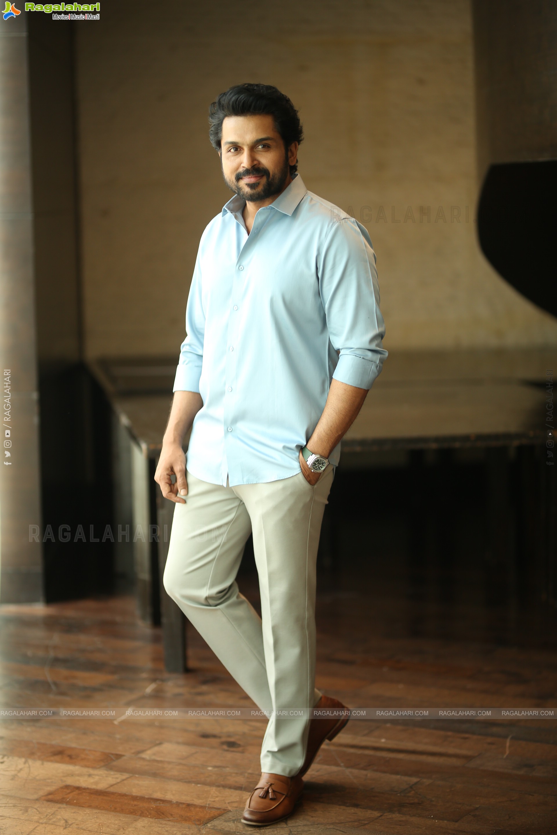 Karthi at Sathyam Sundaram Movie Interview, HD Gallery