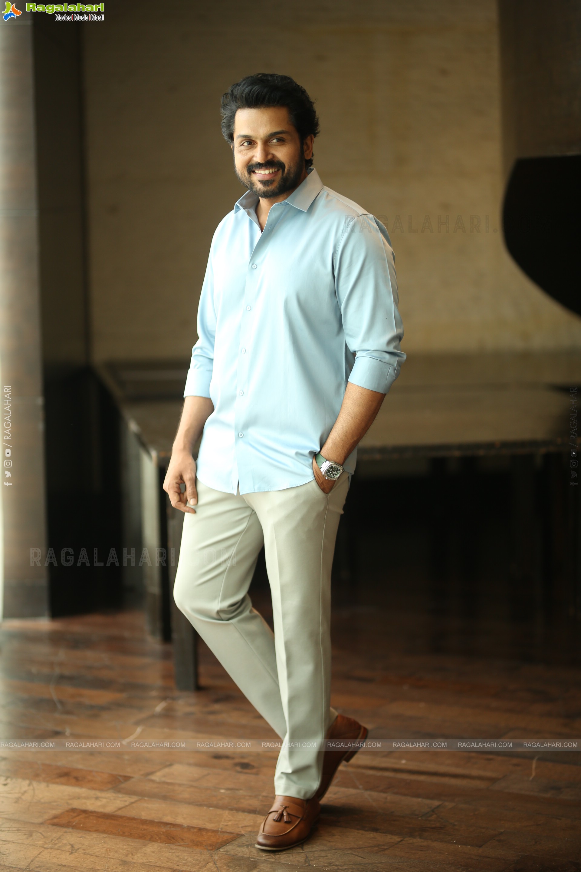 Karthi at Sathyam Sundaram Movie Interview, HD Gallery