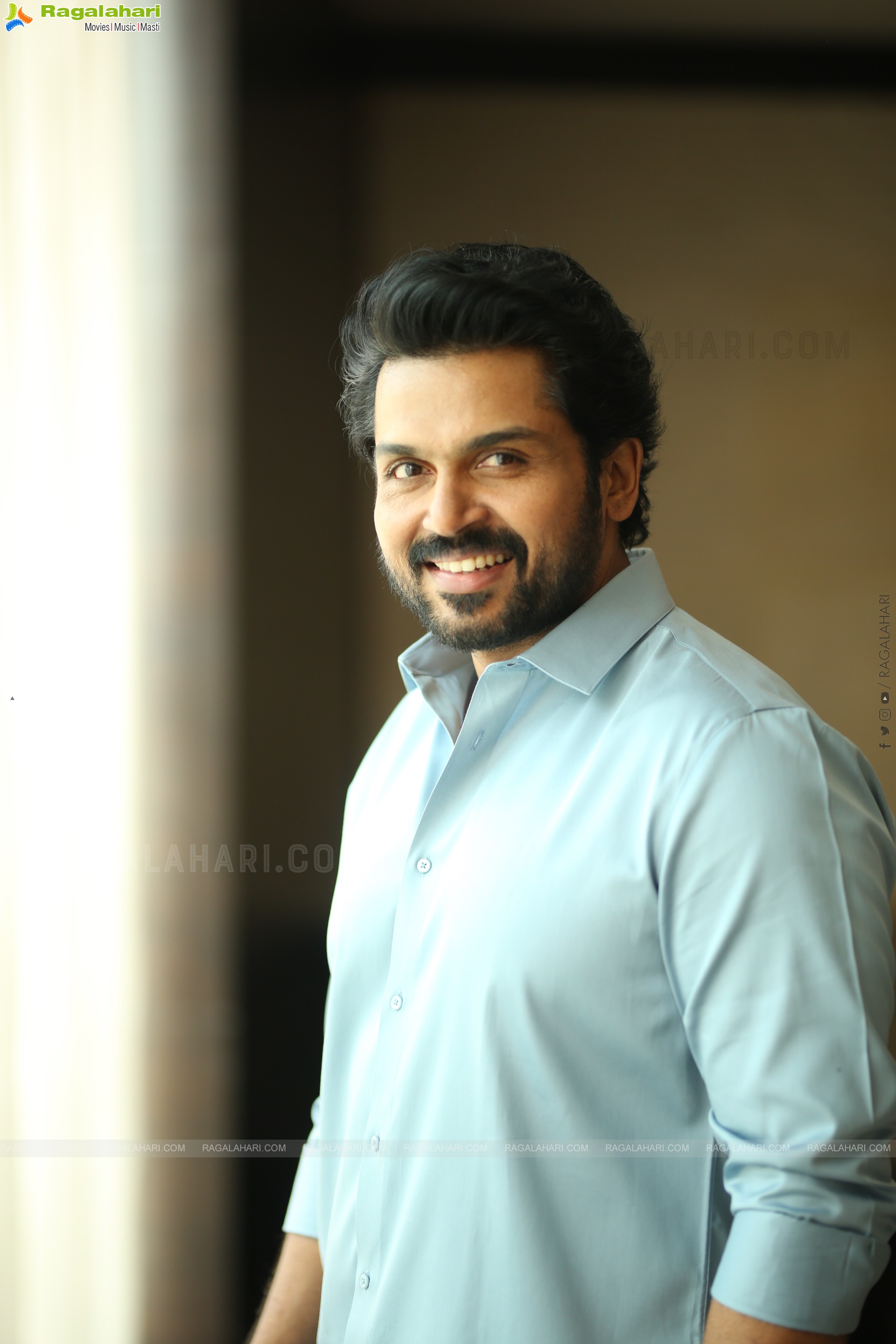 Karthi at Sathyam Sundaram Movie Interview, HD Gallery